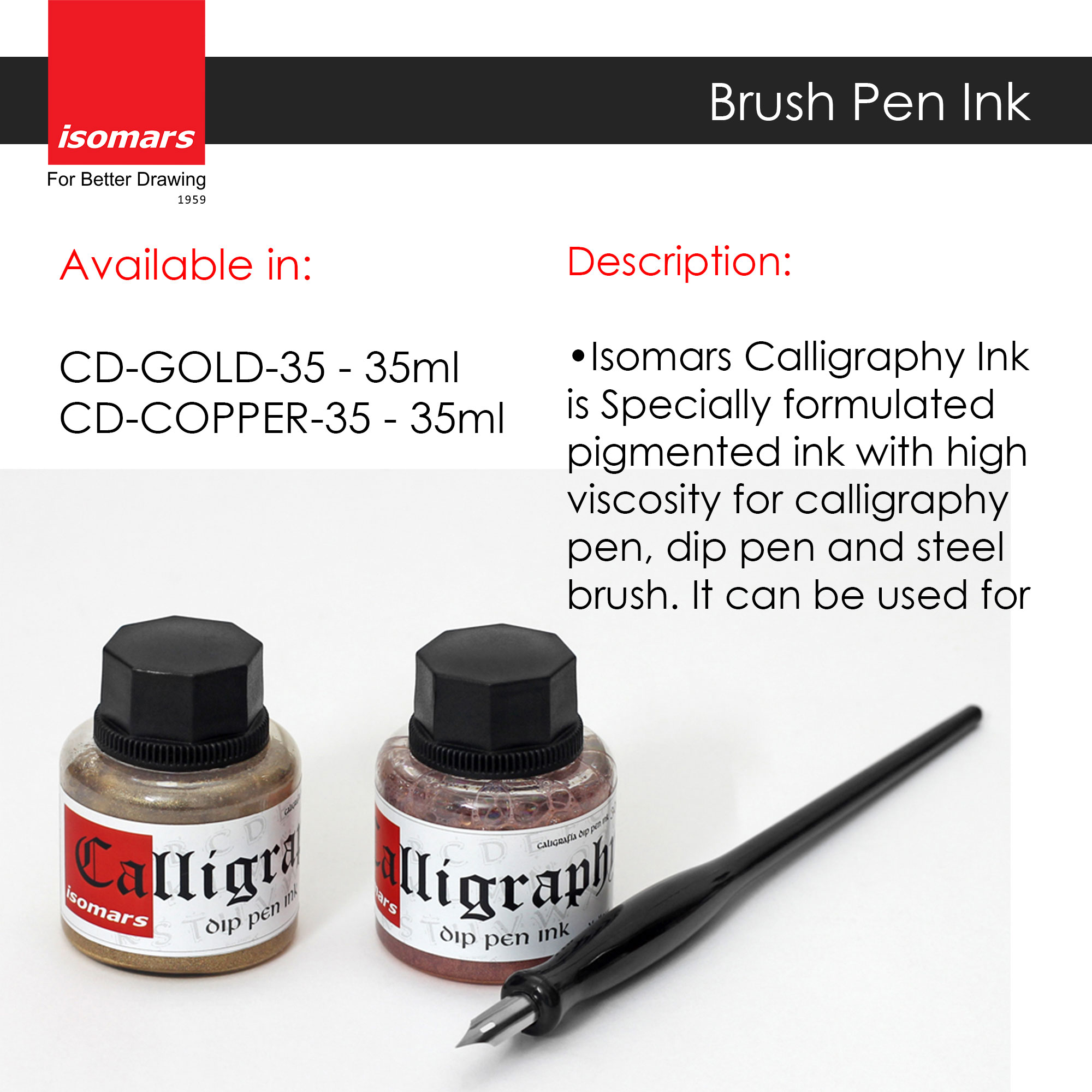 Calligraphy Dip Pen Ink